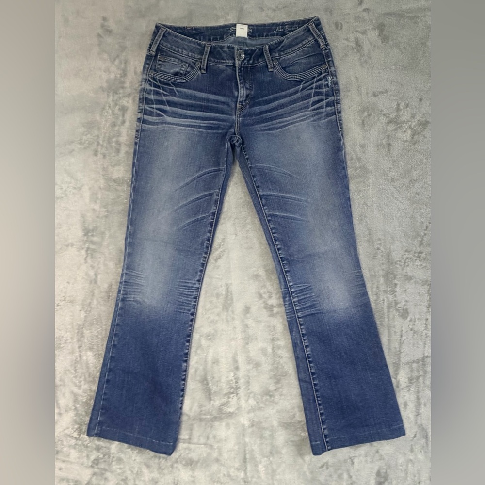 Silver Jeans Aiko Bootcut Jeans Womens 30x35 Mid Rise Stretch Denim Blue